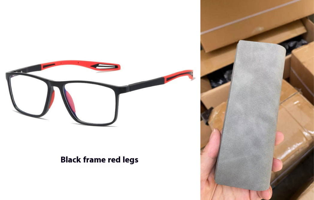 KY1119 Finished Product Myopic Anti Blue-Ray Plain Men And Women Fashion Large Rim Glasses TR90