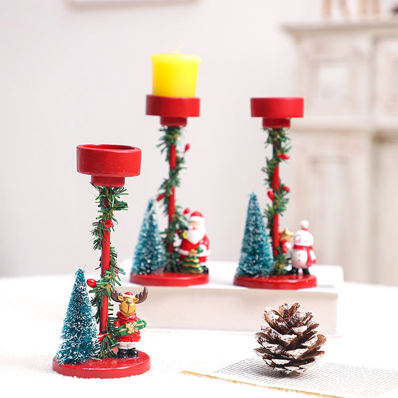 Christmas decorations, desktop resin, Christmas tree, Santa Claus, candle holder, Christmas party decorations, ornaments eprolo