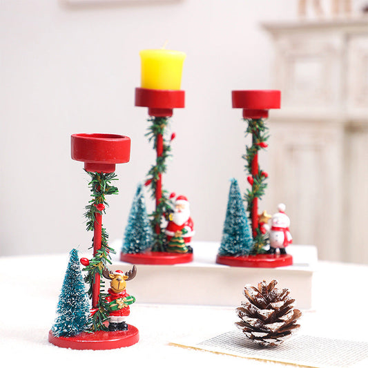 Christmas decorations, desktop resin, Christmas tree, Santa Claus, candle holder, Christmas party decorations, ornaments eprolo