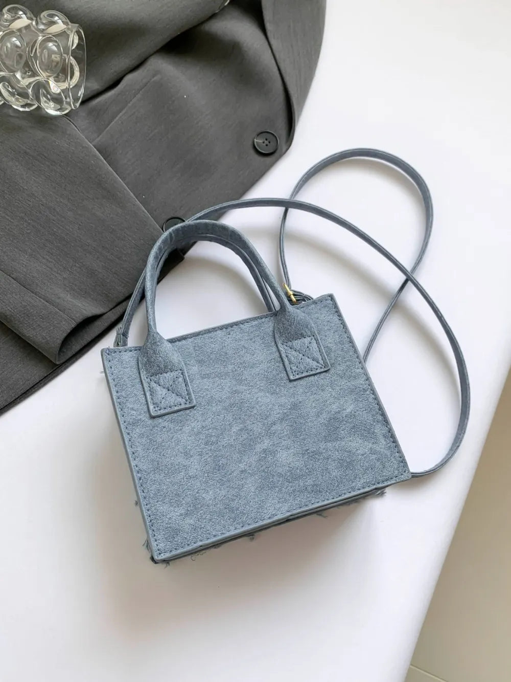 Raw Edge Plaid Shoulder Bag eprolo