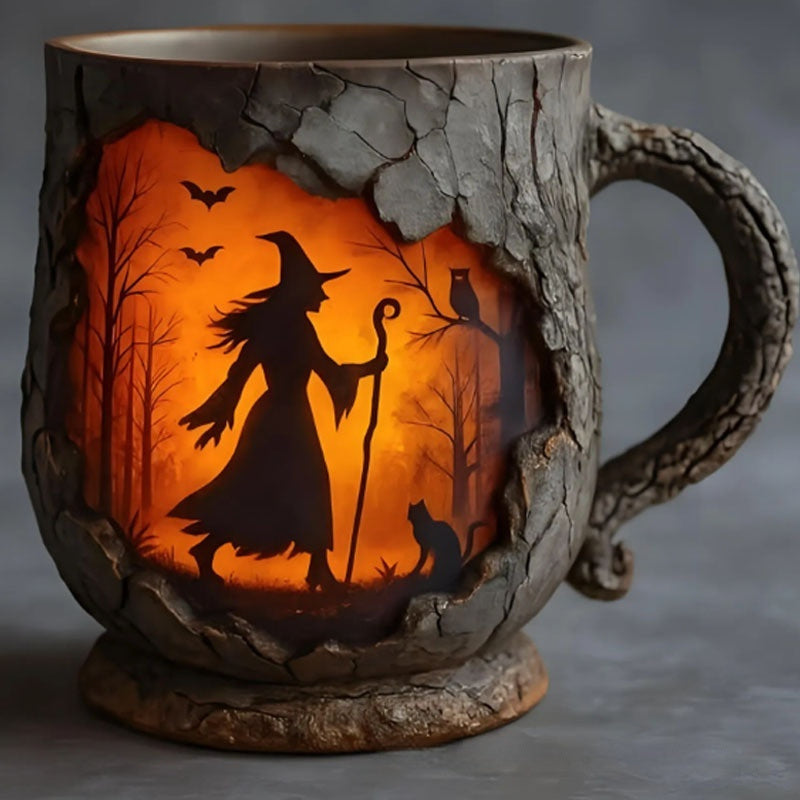 Resin Bigfoot Forest Flame Mark Cup Shopera