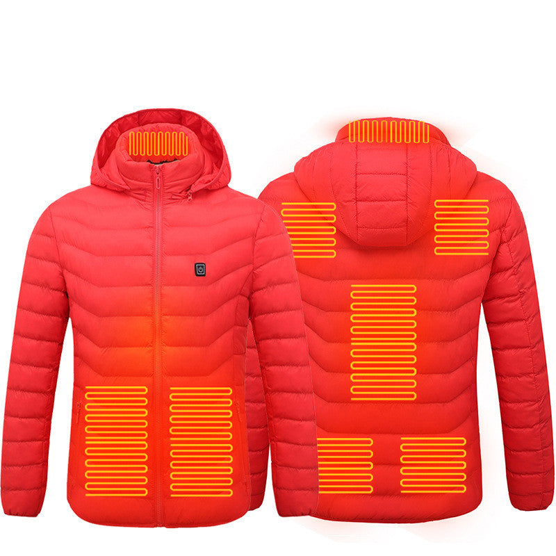 New Heated Jacket Coat USB Electric Jacket Cotton Coat Heater Thermal Clothing Heating Vest Men's Clothes Winter Shopera