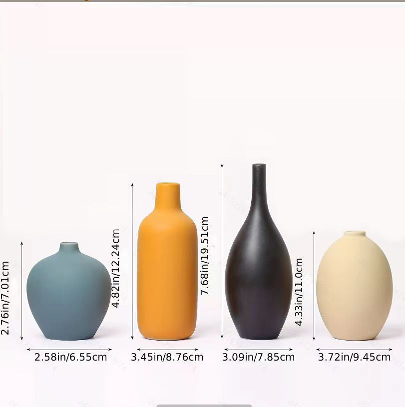 Ceramic vase set three piece set vase decoration and decoration home decor living room flower arrangement modern floral ware eprolo