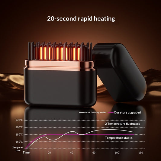 Mini Wireless Charging Straightening Comb Travel Portable Ultra-long Battery Life