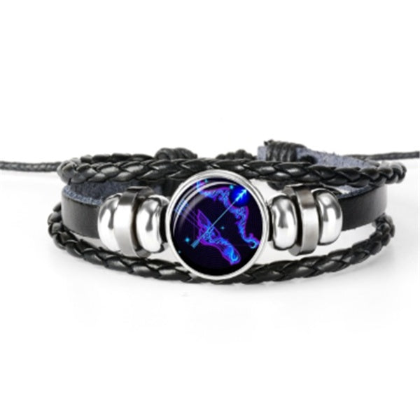Zodiac Constellation Bracelet Braided Design Bracelet For Men Women Kids Shopera