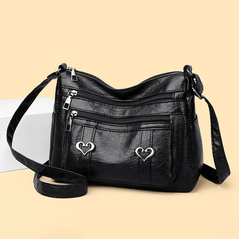 PU Leather Multi-Pockets Crossbody Bag eprolo