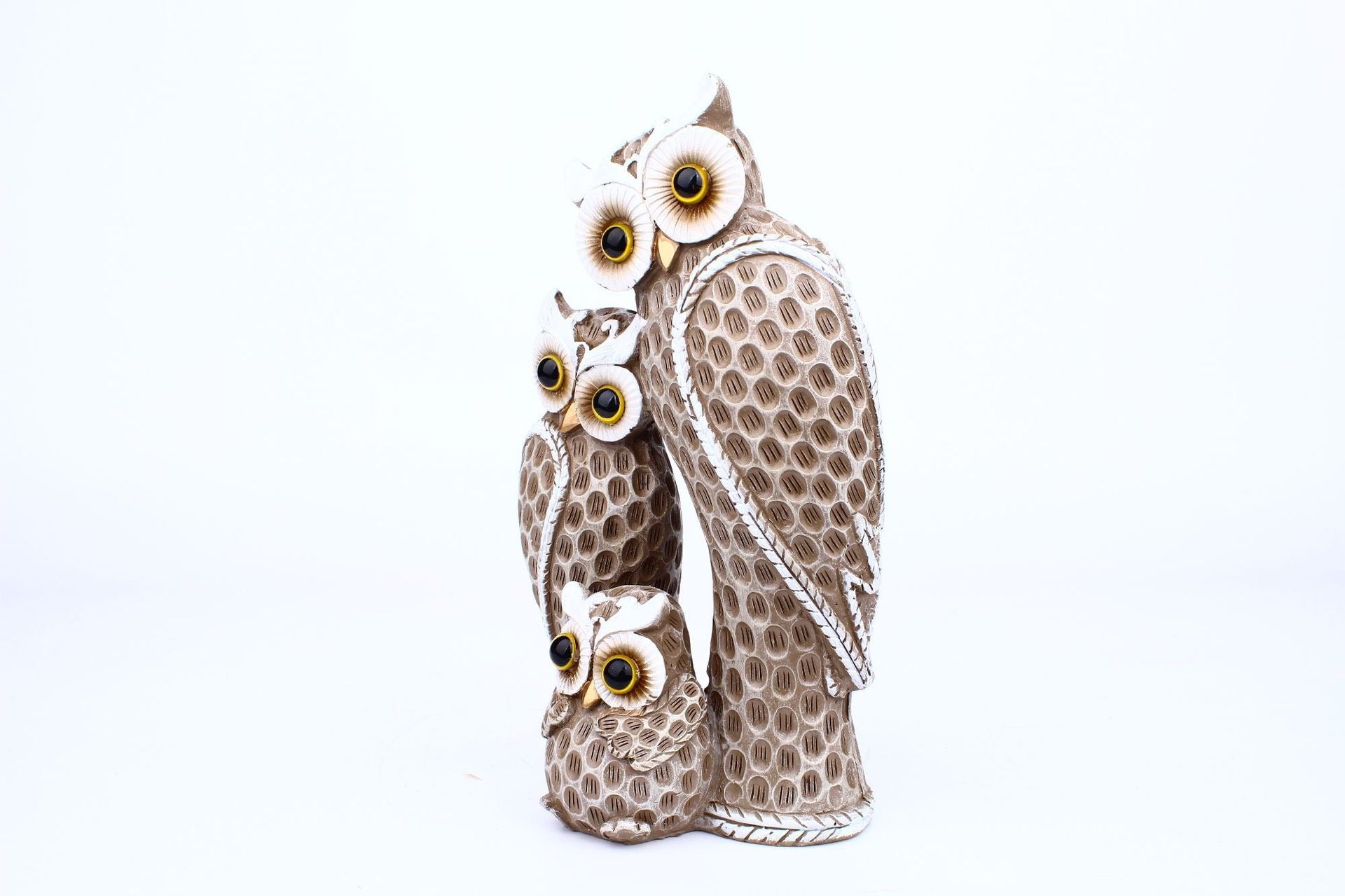 Modern minimalist three family owl animal light luxury decorations, home decor, living room, desk crafts eprolo