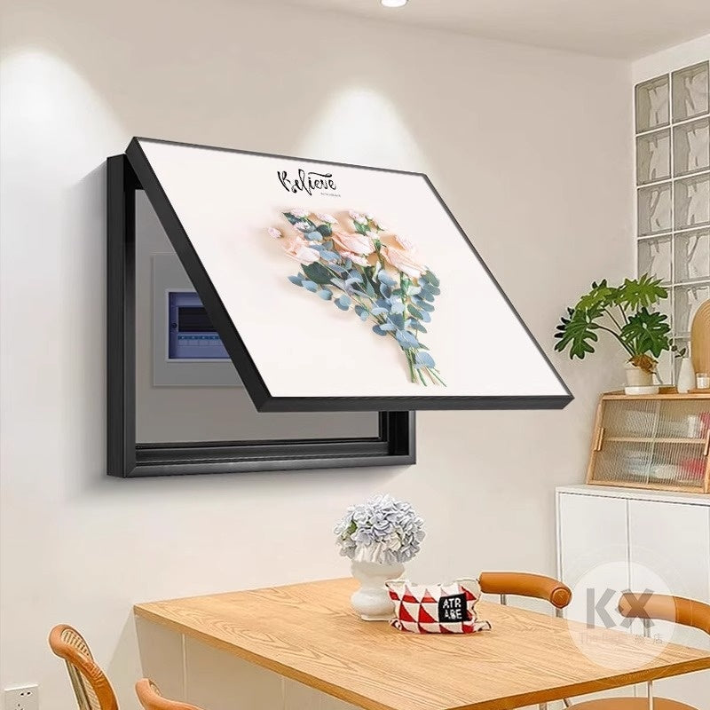 Cream style decorative painting living room distribution box switch box covered hanging painting eprolo