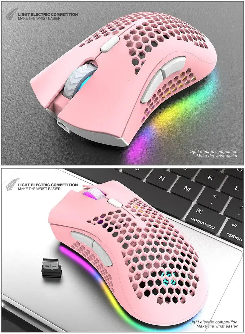 BM600 Rechargeable Wireless RGB Gaming Mouse for PC Shopera