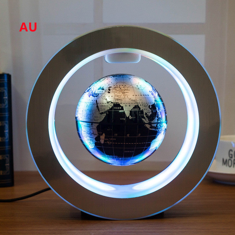 Round LED World Map Floating Globe Magnetic Levitation Light Anti Gravity Magic Shopera