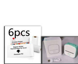 Portable Mini Thermal Label Printer Home Photo Printer Student Wrong Question Printer Bluetooth-compatible Mini Label Printer Price Tag Shopera