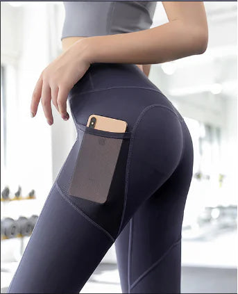 High-Waisted High Elastic Hip Tight Pants