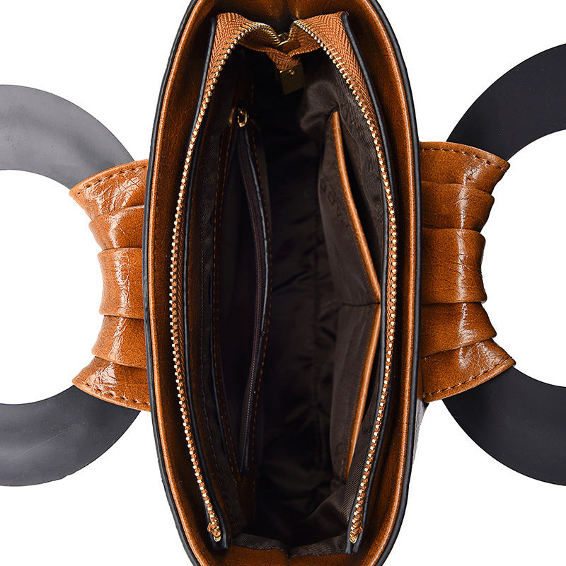 Ethnic Style Big Flower Lady Bag Fashion One-shoulder Portable Diagonal Large-capacity Female Bag Shopera