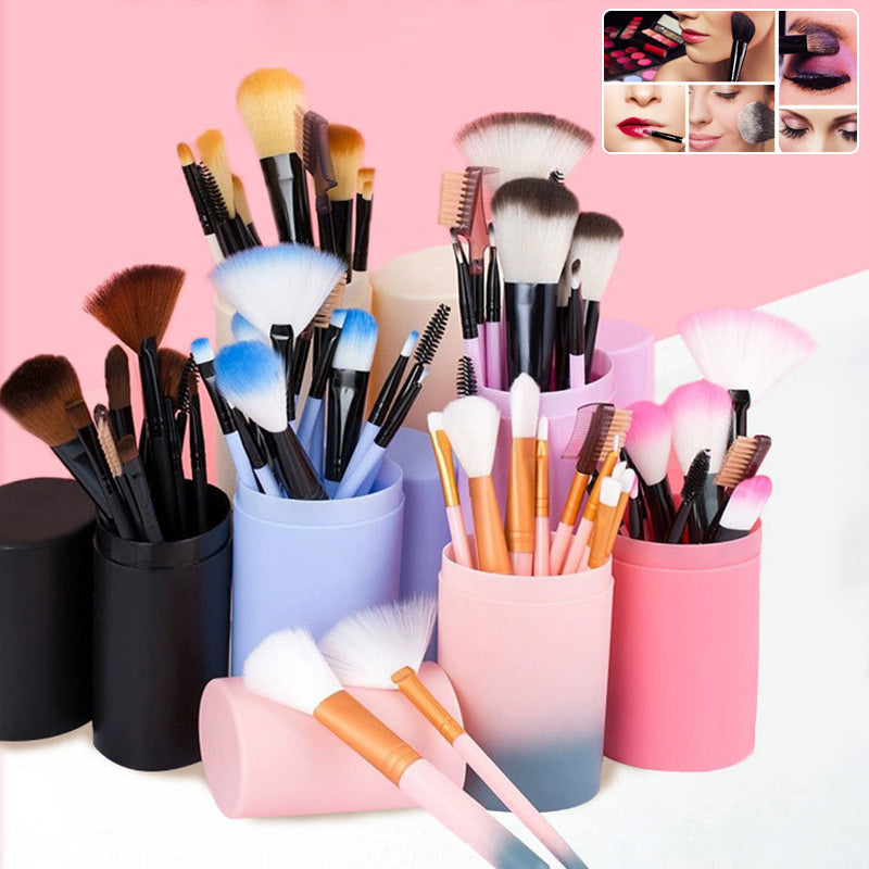 12pcs Makeup Brush Set Blush Eyeshadow Eyelash Highlighter Makeup Brush Shopera