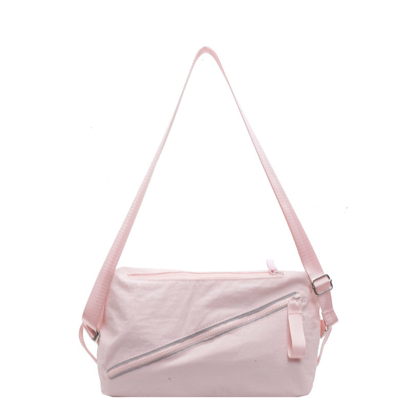 Simple Toast Bag Large Capacity Diagonal Cross Shoulder Small Square Bag Solid Color Sports Yoga Backpack for Students eprolo