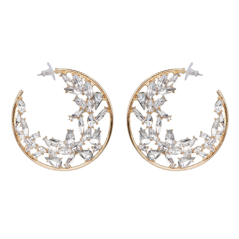 New Creative Simple Diamond Stud Earrings Boutique Elegant Women's Jewelry eprolo