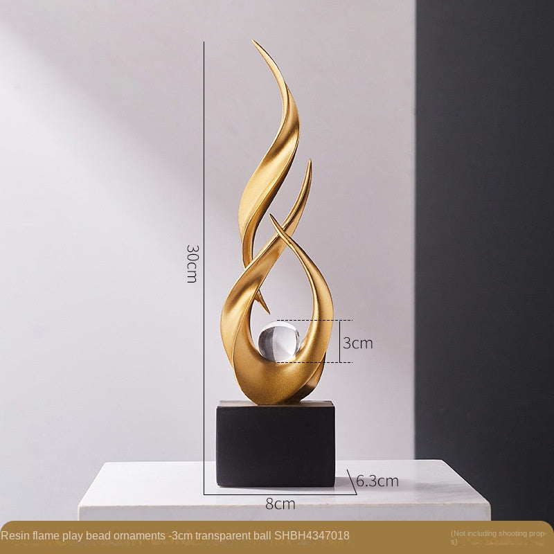 Modern Luxury Artistic Water-Rising Decorative Piece for Living Room Soft Decoration, TV Cabinet, Wine Cabinet, Office, and Entrance Hallway eprolo