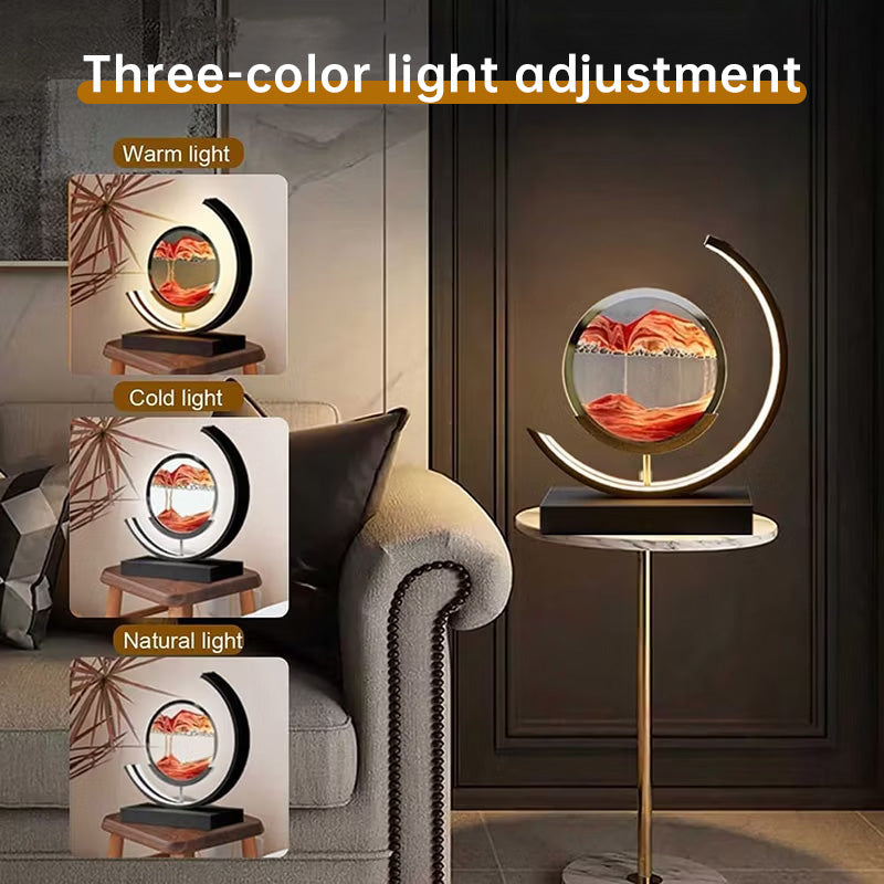 LED Flowing Sand Painting Lamp: Night Light for Home (Gift Option) eprolo