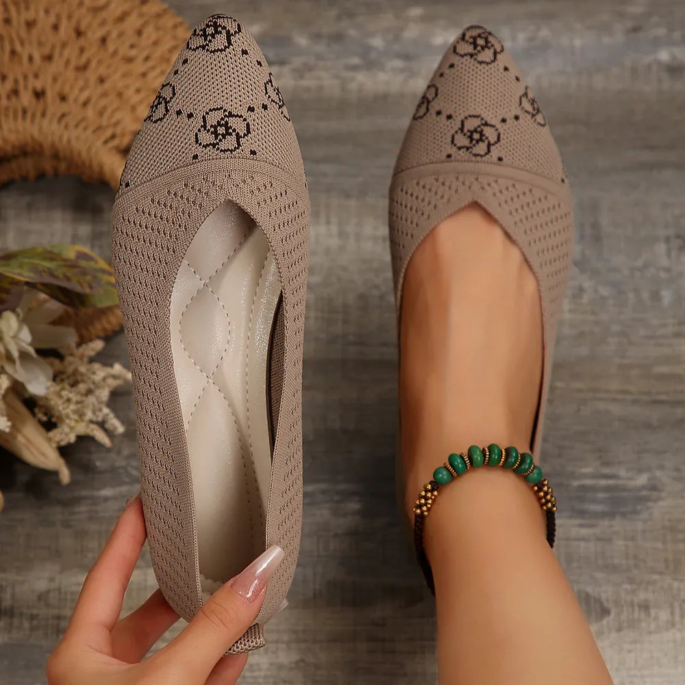 Point Toe Mesh Flat Slip-Ons eprolo