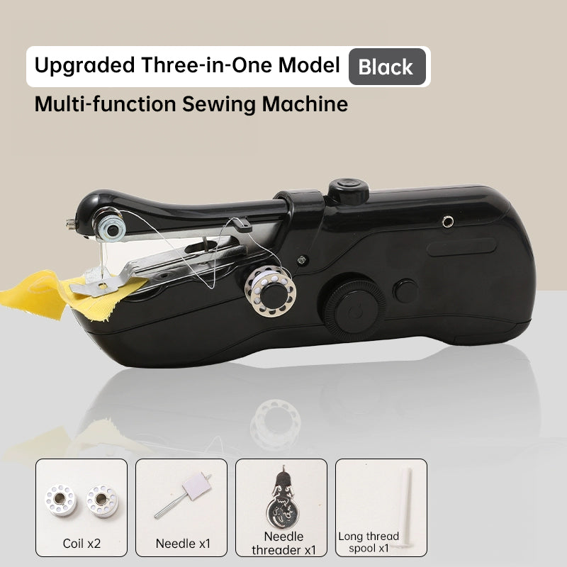 Mini Portable Handheld Electric Sewing Machine with Bobbin – For Home & Travel Sewing/Handcrafts eprolo
