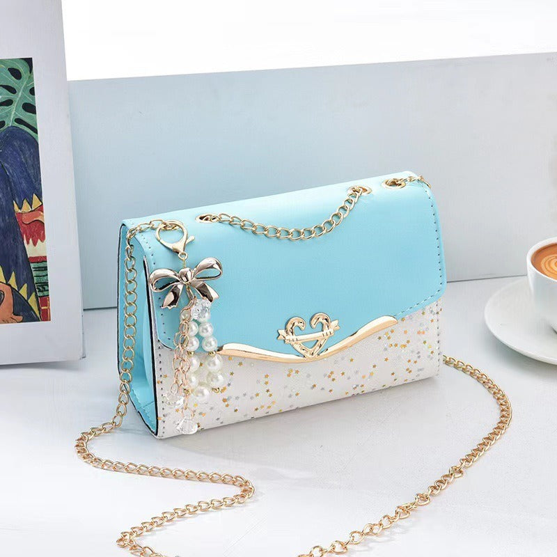 New Women's Bag Single Shoulder Crossbody Bag Sequin Fashion Bag Korean Edition Women's Shoulder Bag Mobile Bag Wallet Trend eprolo