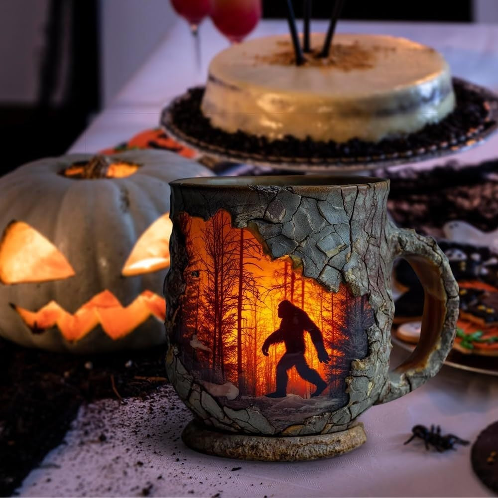 Resin Bigfoot Forest Flame Mark Cup Shopera