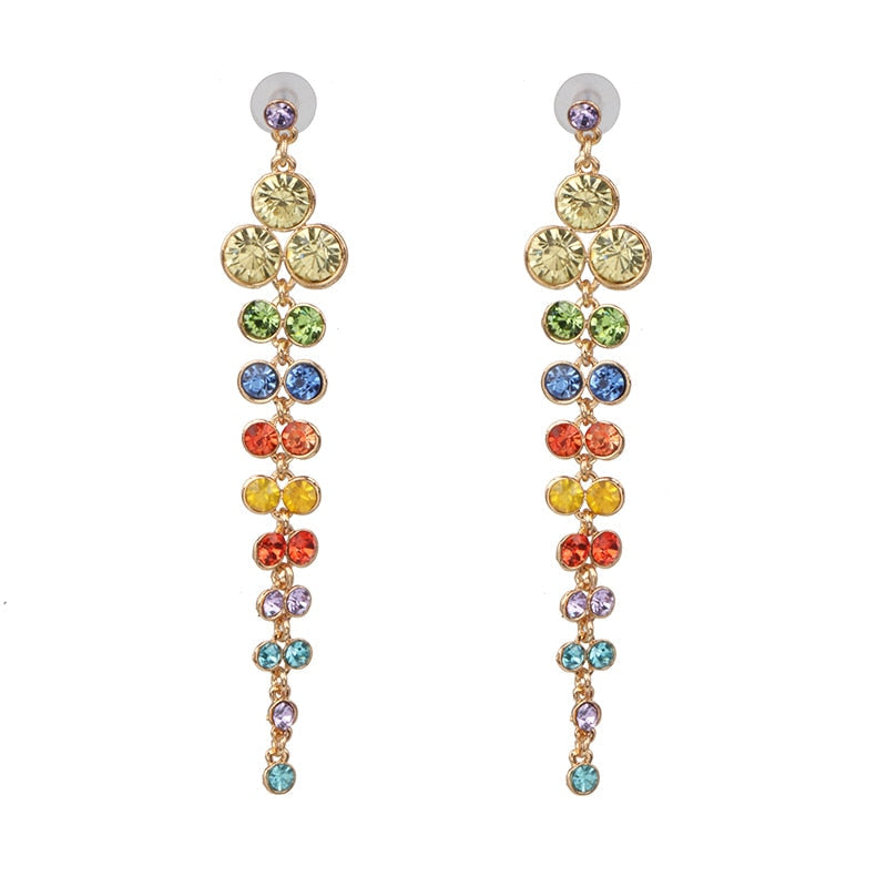 New Creative Simple Diamond Stud Earrings Boutique Elegant Women's Jewelry eprolo