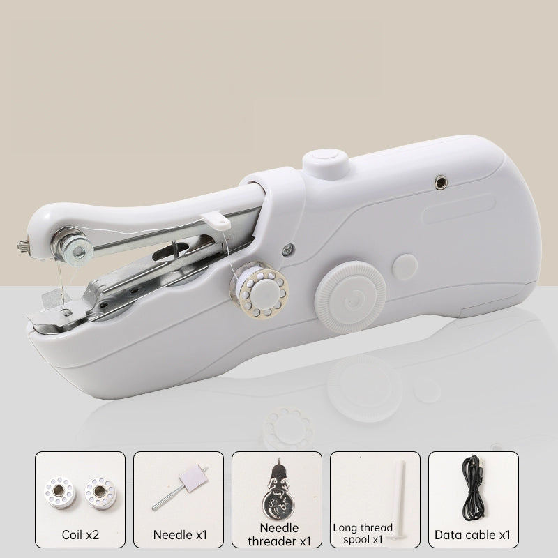 Mini Portable Handheld Electric Sewing Machine with Bobbin – For Home & Travel Sewing/Handcrafts eprolo