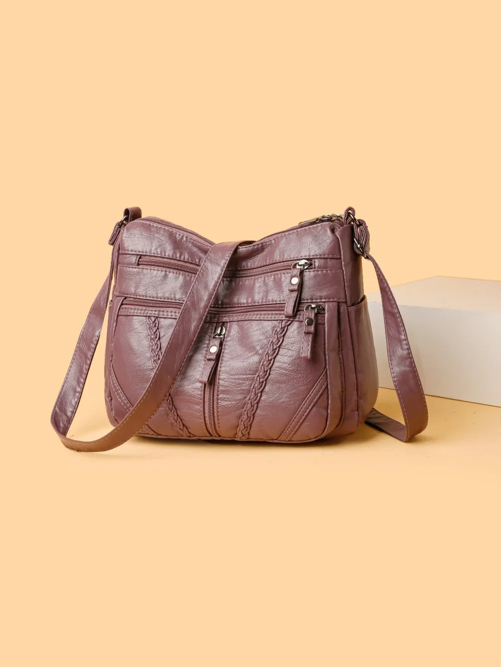 Adjustable Strap PU Leather Shoulder Bag eprolo