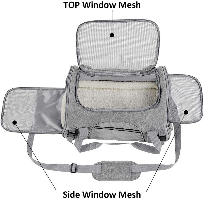 Pet Bag Portable Cat Backpack Simple And Breathable Pet Bag Crossbody Pet Bag Pet Car Bag eprolo