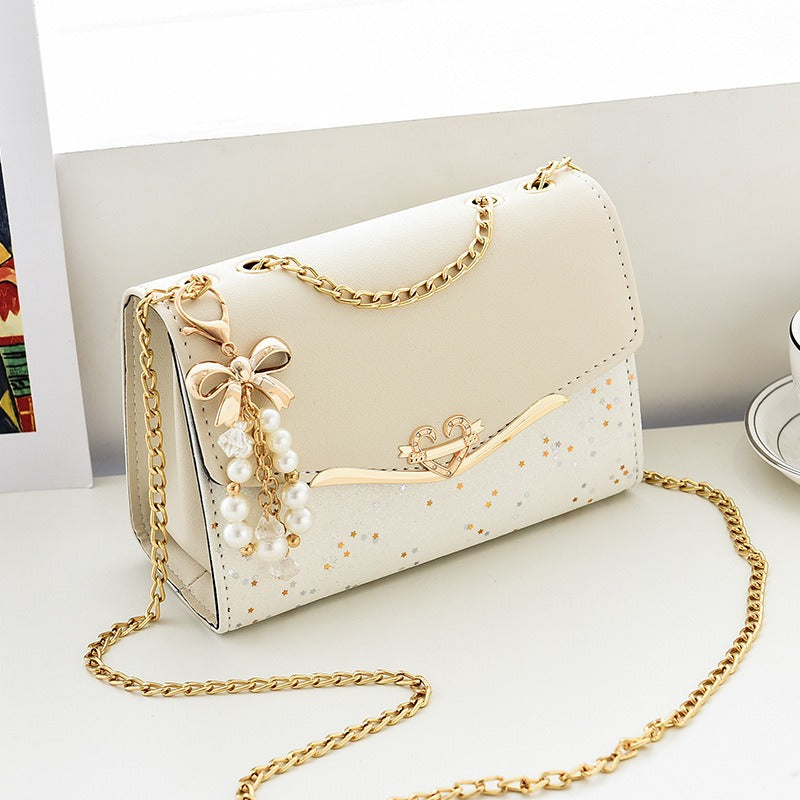 New Women's Bag Single Shoulder Crossbody Bag Sequin Fashion Bag Korean Edition Women's Shoulder Bag Mobile Bag Wallet Trend eprolo