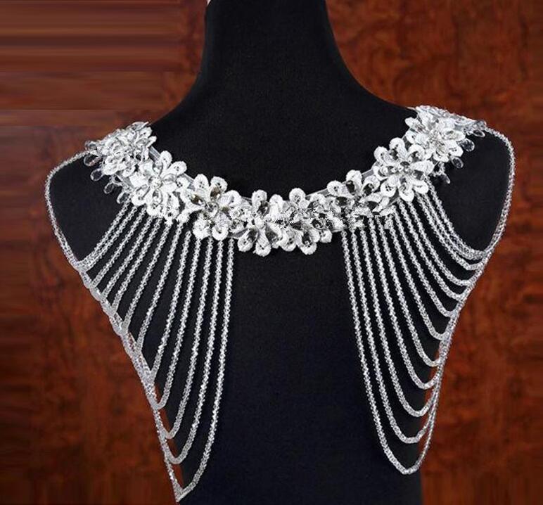 White Bolero Appliques Crystals Wedding Wrap Wedding Bolero Made in China Wedding Accessories Evening Dress eprolo