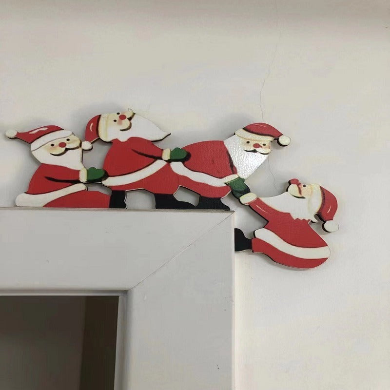 Christmas door frame decoration Christmas door corner door frame decoration eprolo