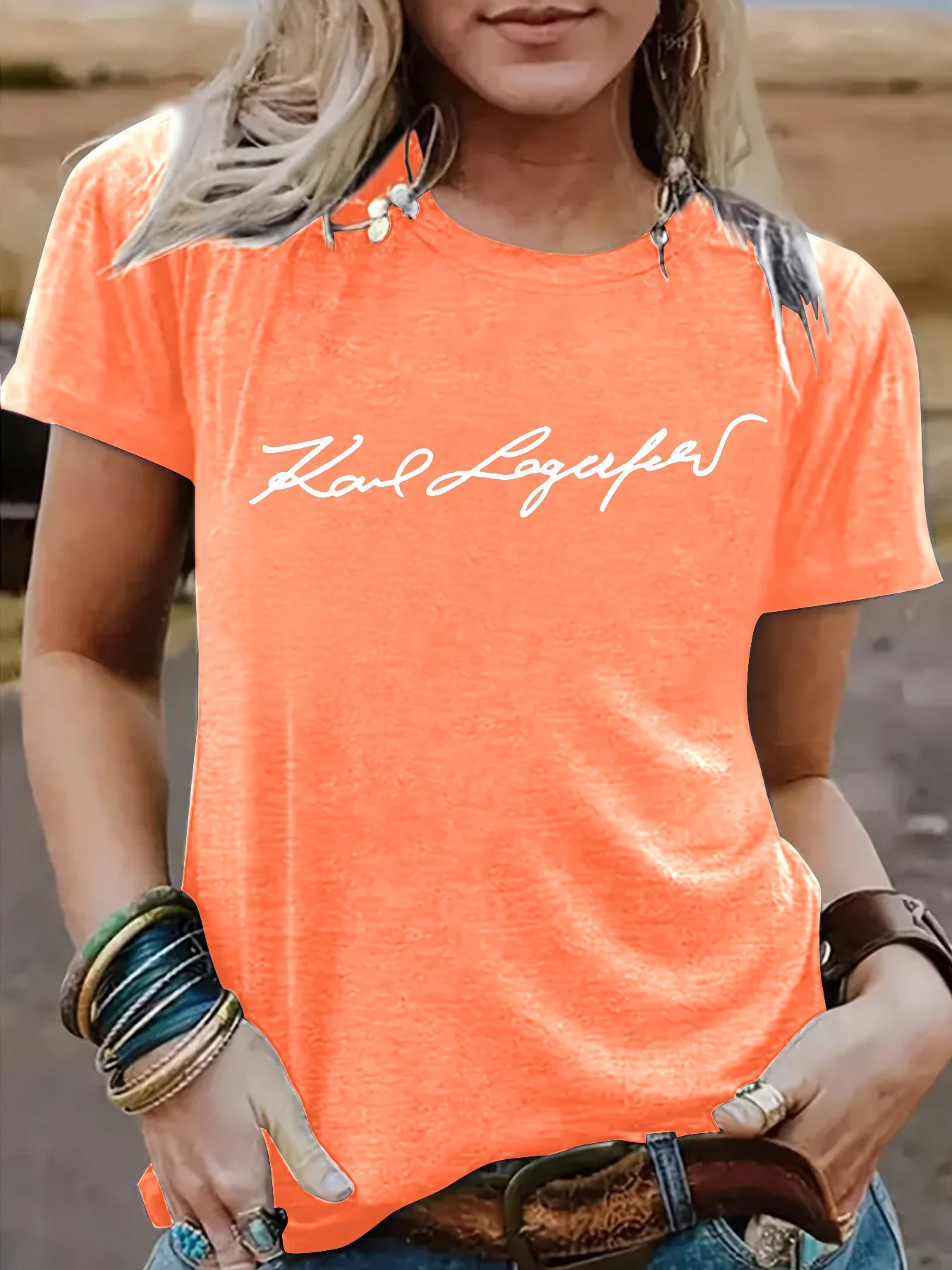 Short sleeved slogan eprolo