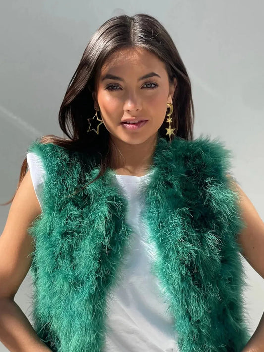 18K Gold-Plated Moon & Star Dangle Earrings eprolo