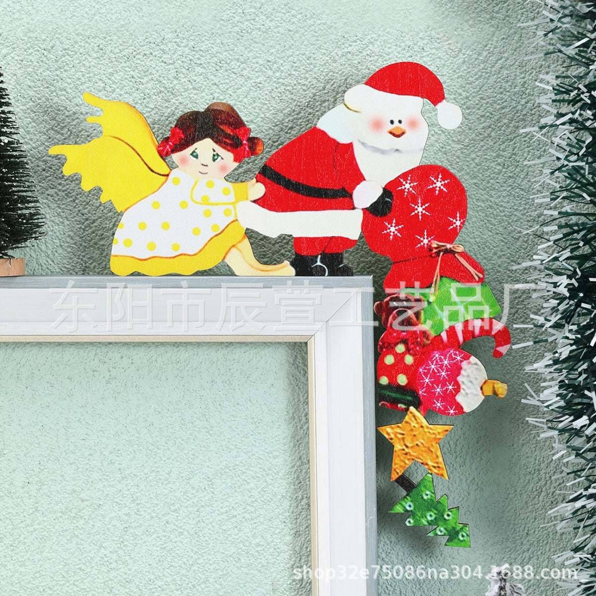Christmas door frame decoration Christmas door corner door frame decoration eprolo