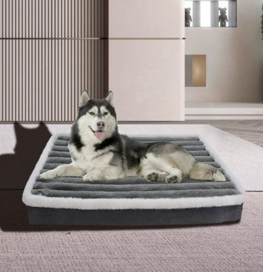 Durable Anti-Bite Dog Mattress & Warm Kennel Crate Pad (Sponge Core)