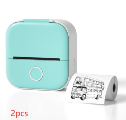 Portable Mini Thermal Label Printer Home Photo Printer Student Wrong Question Printer Bluetooth-compatible Mini Label Printer Price Tag Shopera