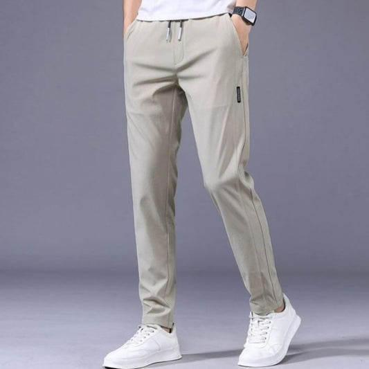 Drawstring Trousers Thin Casual Pants Korean Version Loose Straight Sweatpants Mens Clothing Shopera