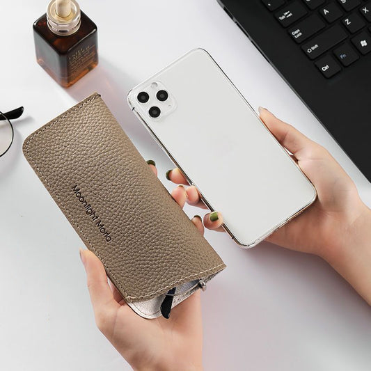 Ins Style Japanese Glasses Storage Bag Portable Thin Women