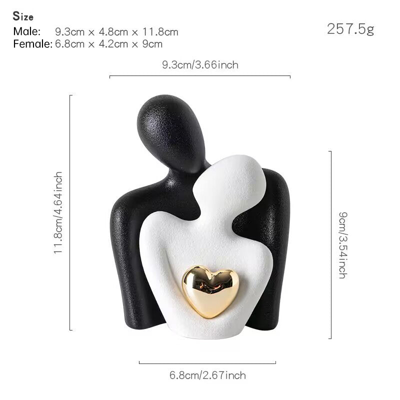 Creative couple figure decoration Newlywed home decoration Lover sculpture decoration figure desktop living room bookshelf decor eprolo