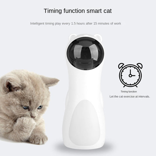 Cat Laser Toy Automatic Timing Laser Cat Toy Dual Power Supply LED Laser Wand Pet Laser Toy eprolo