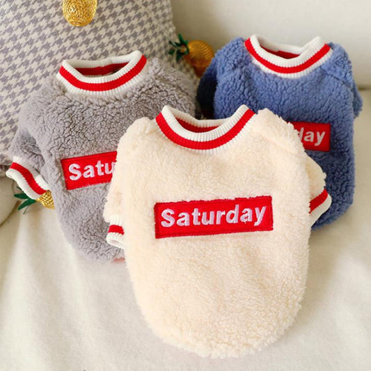 Soft Pet Clothes Dog Saturday Pet Clothes eprolo