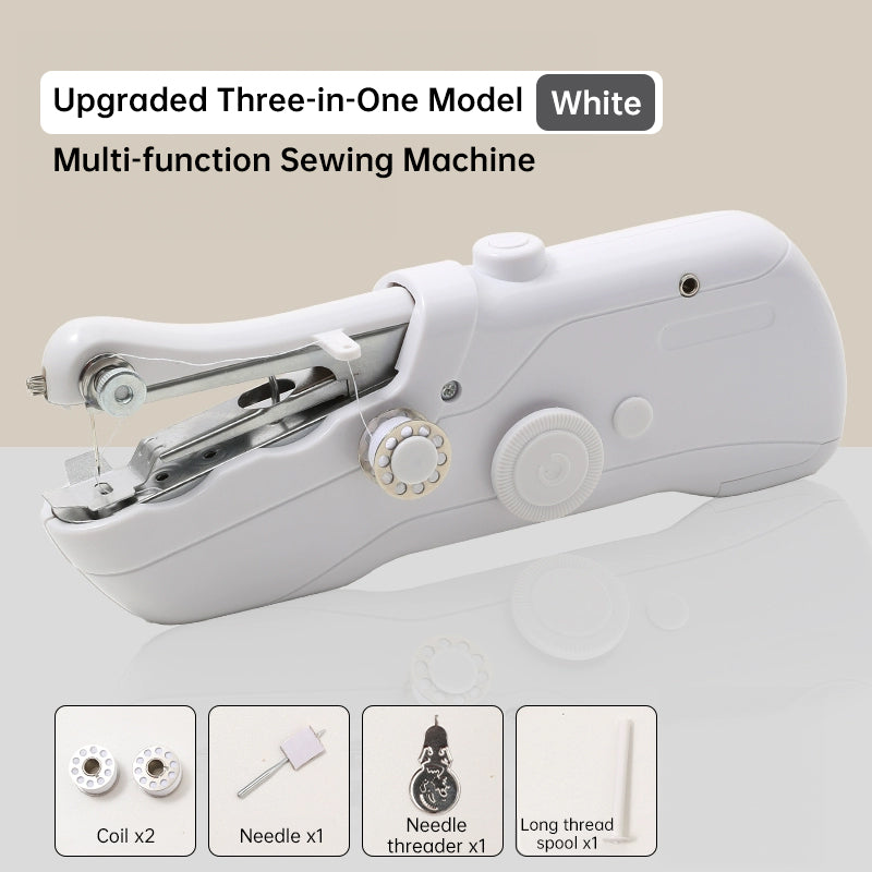 Mini Portable Handheld Electric Sewing Machine with Bobbin – For Home & Travel Sewing/Handcrafts eprolo