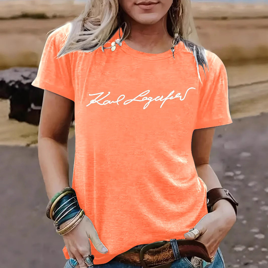 Short sleeved slogan eprolo