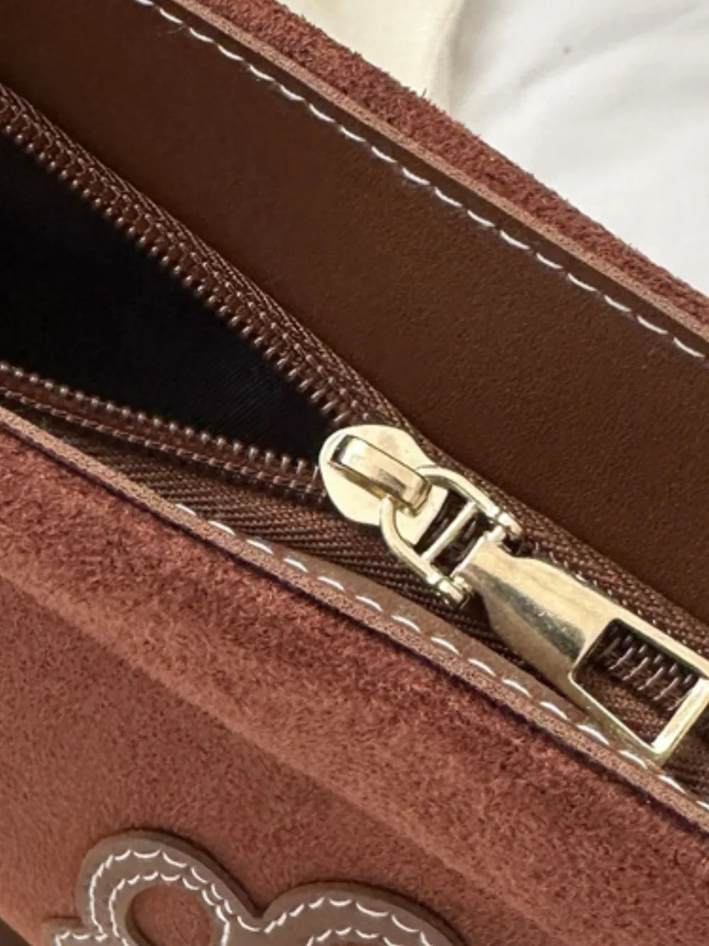 Suede Patch Adjustable Strap Tote Bag eprolo