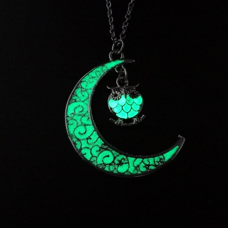 Glowing Pendant Necklaces Silver Plated Chain Necklaces Shopera