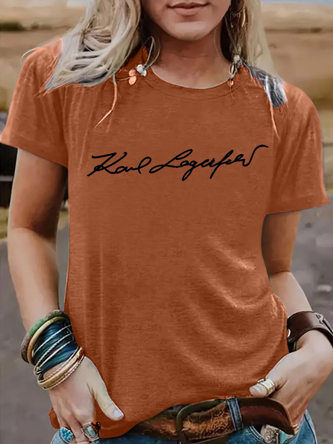 Short sleeved slogan eprolo