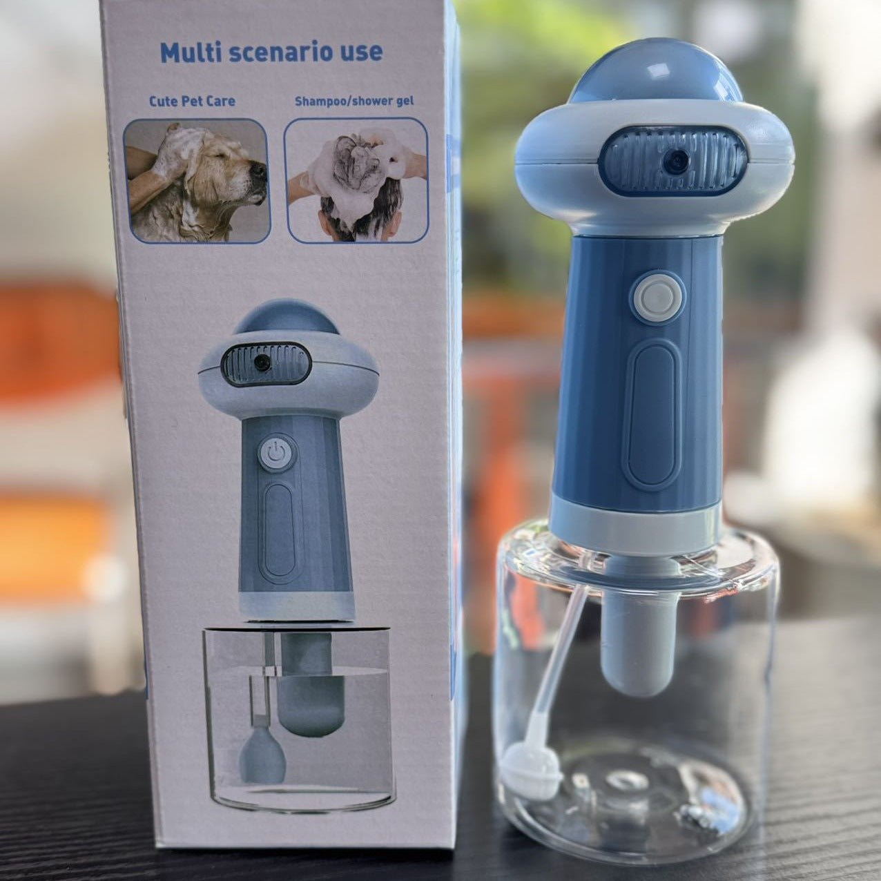 Pet Cleaning Bathing Automatic Pet Shower Foaming Machine Cat Dog Bath Solution Foaming Machine Electric Bubble Machine eprolo