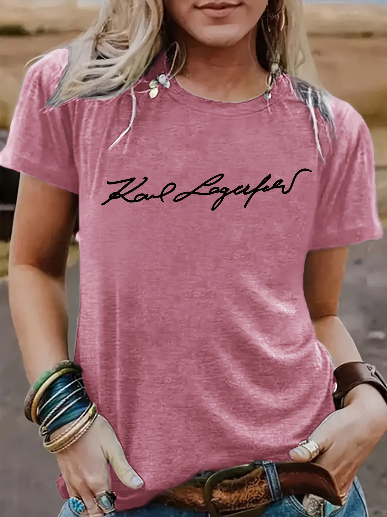 Short sleeved slogan eprolo